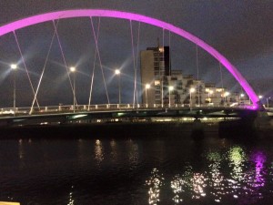 training near the SECC Glasgow